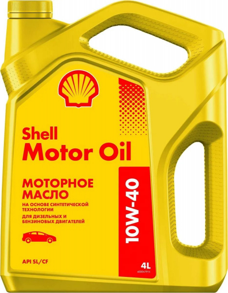 Фото Масло моторное полусинтетическое SHELL motor oil 10w40 4л SL/CF 