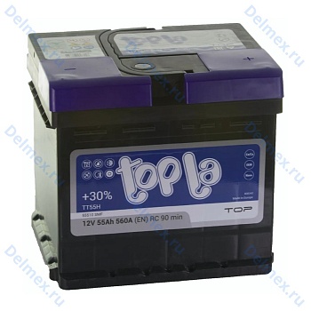 Аккумуляторная батарея TOPLA 6СТ-55L Top Sealed обратной полярности