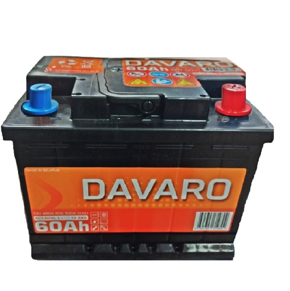 Аккумулятор DAVARO 6СТ-60 о/п фото 
