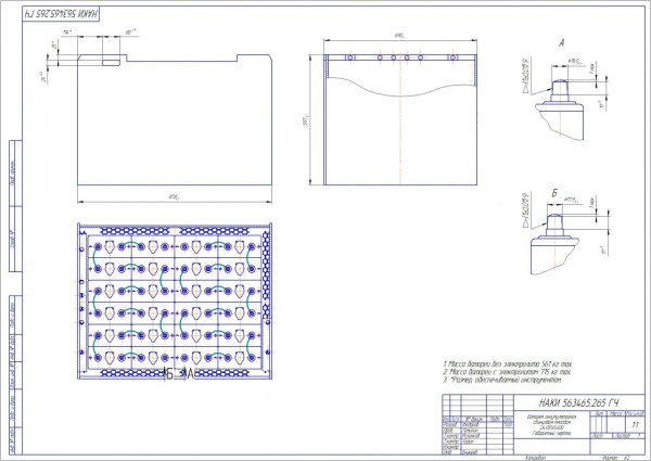 Фото АКБ 24х5PzS400 исполнение 265-01 с гибкими перемычками залитая электролитом