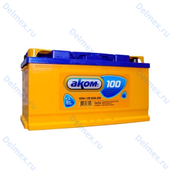 Аккумуляторная батарея АКОМ 6СТ-100L обратной полярности