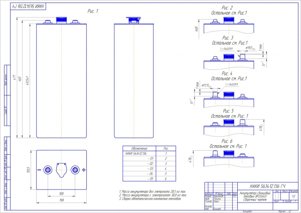 Аккумулятор 8 PzS 640