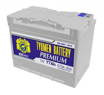 Аккумуляторная батарея Tyumen Battery 6СТ-77LА PREMIUM обратной полярности