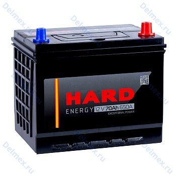 Аккумуляторная батарея HARD 6СТ-70VL ASIA обратной полярности