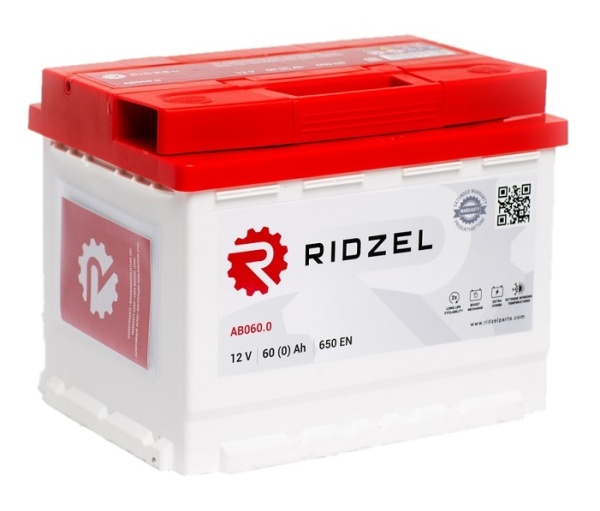 Аккумуляторная батарея RIDZEL 12V 60Ah обратной полярности