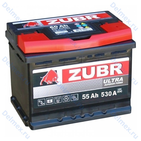 Аккумуляторная батарея ZUBR Ultra 55Ah о/п фото 