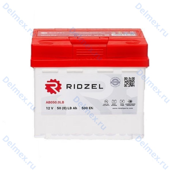 Аккумуляторная батарея RIDZEL 12V 50Ah обратной полярности низкий (AB050.0LB)