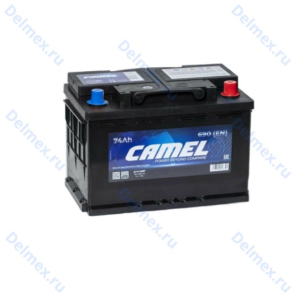 Аккумуляторная батарея 12V 74Ah (0) CAMEL (57412MF) оп фото 