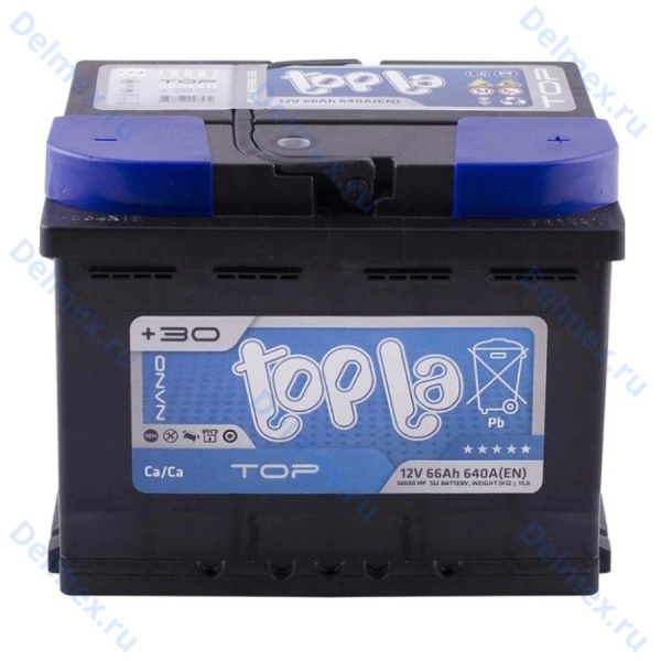 Аккумуляторная батарея TOPLA 6СТ-66L Top Sealed обратной полярности 118666
