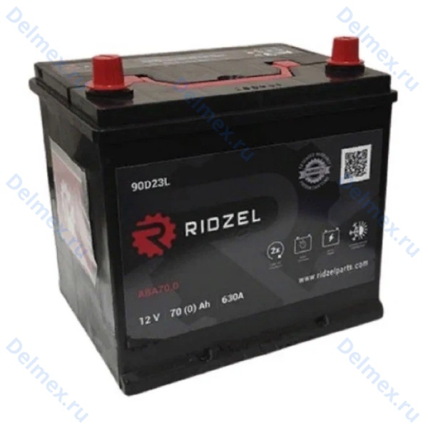 Аккумуляторная батарея RIDZEL 12V 70Ah Asia обратной полярности