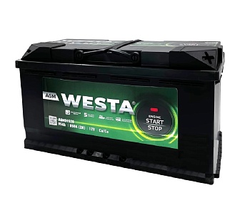 Аккумуляторная батарея WESTA 6СТ-95 AGM о/п фото 