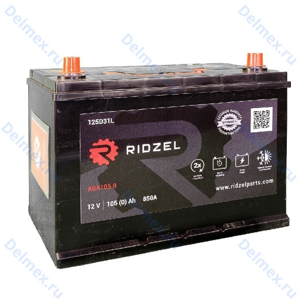 Аккумуляторная батарея RIDZEL 12V 110Ah обратной полярности