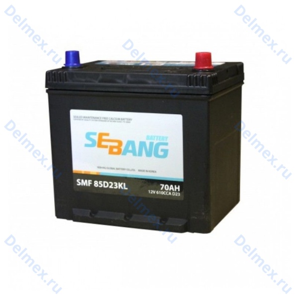 Аккумуляторная батарея SEBANG 6СТ-70L SMF (85D23KL) обратной полярности