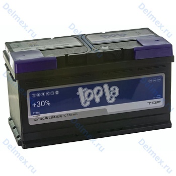 Аккумуляторная батарея TOPLA 6СТ-100L TOP обратной полярности длинный усиленная 920A (118800)