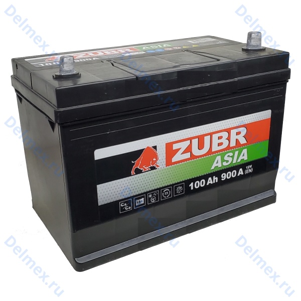 Аккумуляторная батарея ZUBR Premium Asia 100Ah о/п (ниж./борт) фото 