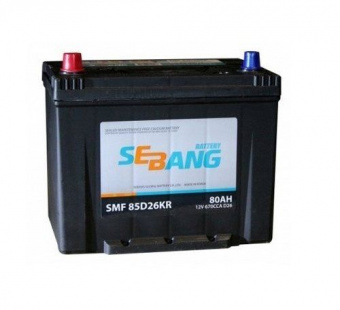 Аккумуляторная батарея SEBANG SMF 6СТ-80 пп 85D26KR