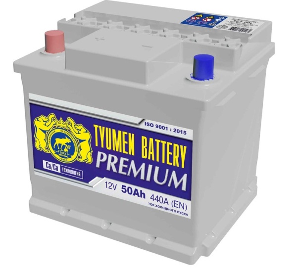 Аккумуляторная батарея Tyumen Battery 6СТ-50L PREMIUM прямой полярности