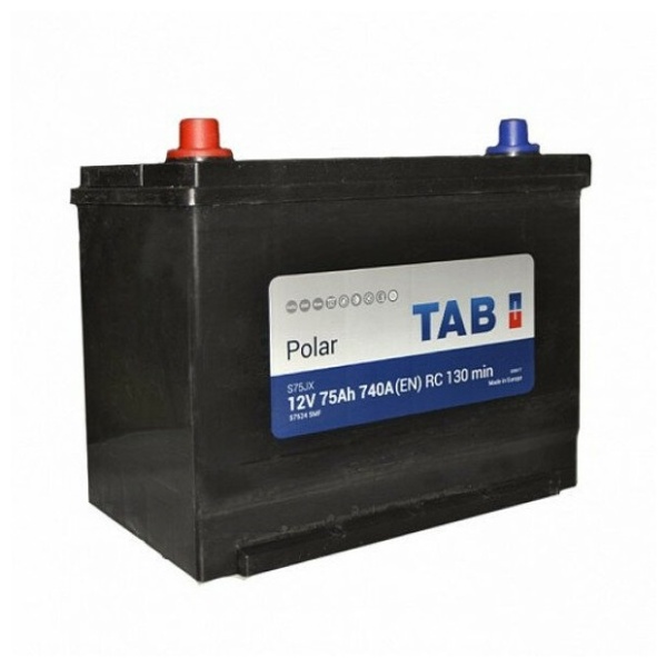 Аккумуляторная батарея TAB 6СТ-75L POLAR JIS S прямой полярности (246775)