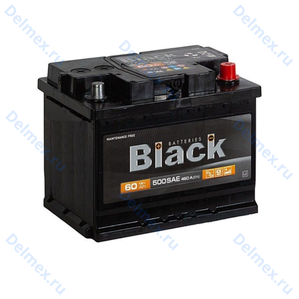 Аккумулятор BLACK 6СТ-60 обратной полярности фото 