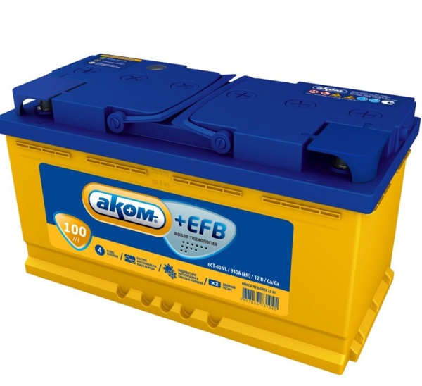 Аккумулятор АКОМ+EFB 100 пп