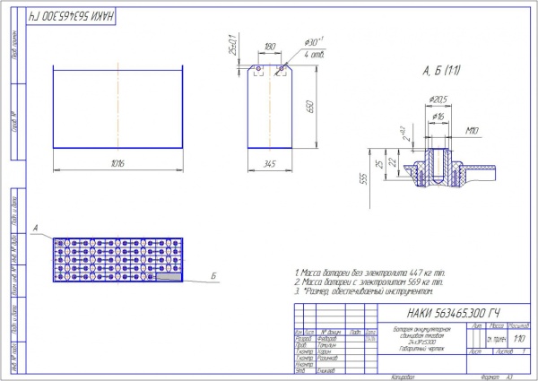 Фото АКБ 24х3PzS300 исполнение 300-01 с гибкими перемычками залитая электролитом