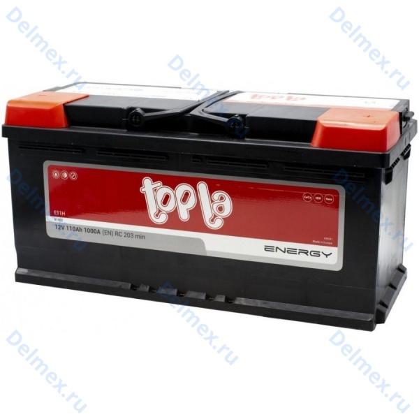 Аккумуляторная батарея TOPLA 6СТ-110L Energy обратной полярности (1000A)