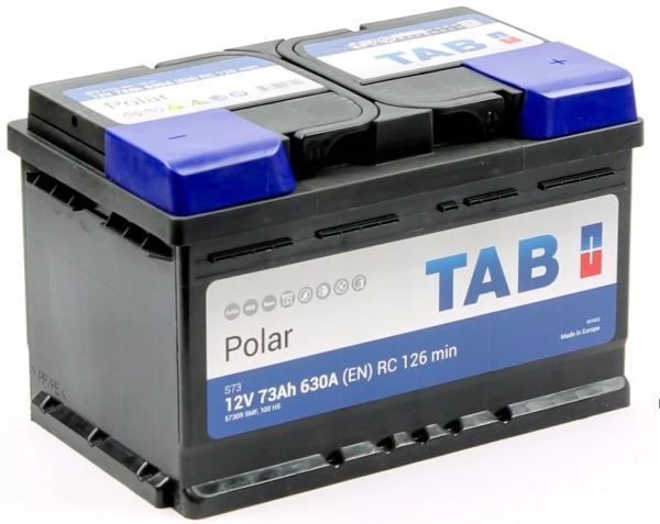 Аккумуляторная батарея TAB 6СТ-73L POLAR обратной полярности низкая