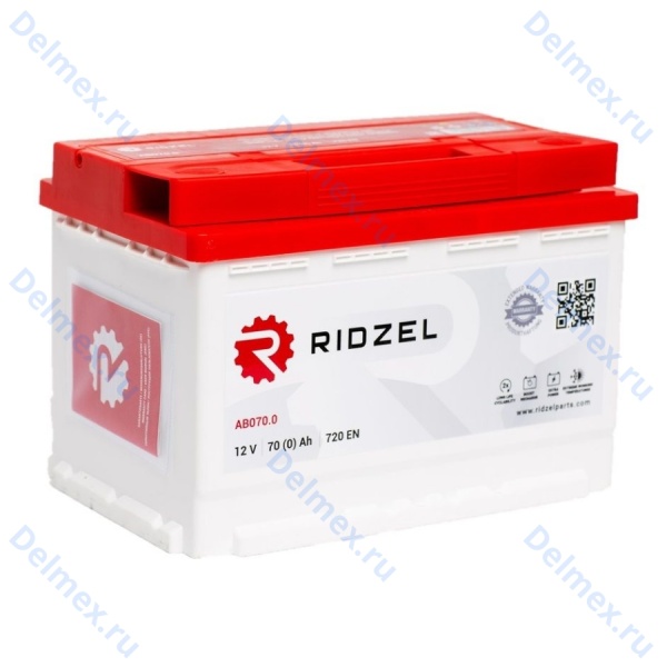 Аккумуляторная батарея RIDZEL 12V 70Ah обратной полярности