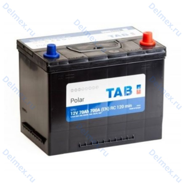 Аккумуляторная батарея TAB 6СТ-70L POLAR JIS обратной полярности Азия (246870)